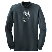 ADULT, T-Shirt, Long Sleeve, DLFB Grey and White Logo