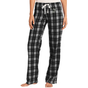 JUNIORS, Flannel Plaid Pant, DLFB, Grey and White
