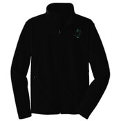 ADULT, Full-Zip, Fleece Jacket, FIRE BIRD Logo, Black and Teal