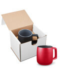 15oz Geo Square Handle Ceramic Mug In Mailer