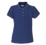 Girls Fitted Pique Polo Short Sleeve