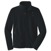 ADULT, Full-Zip, Fleece Jacket, FIRE BIRD Logo, Black and Teal