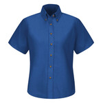 Women's Extended Sizes Poplin Dress Shirt