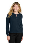 Women's Easy Care Crewneck Cardigan Sweater