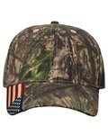 Camo Woven USA Flag Cap