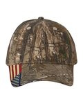 Camo Woven USA Flag Mesh Cap