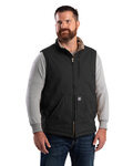 Men's Heartland Sherpa-Lined Washed Duck Vest