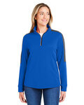 Ladies' Market Snag Protect Mesh Colorblock Quarter-Zip