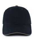 Brushed Twill Cap With Sandwich Bill