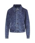 Women's Mila Acid Wash Denim Terry Jacket