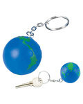 Globe Earth Shape Stress Ball Keychain