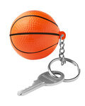 Basketball Shape Stress Ball Keychain