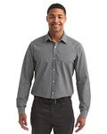 Microcheck Gingham Long-Sleeve Cotton Shirt