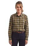 Women's Mulligan Check Long Sleeve Cotton Dress Shirt