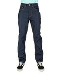 Raw Denim Straight-Leg Jean Pants