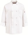 Eight Knot Button Chef Coat with Thermometer Pocket