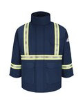 Men's Long Deluxe Parka With Reflective Trim - EXCEL FR® ComforTouch