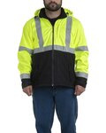 Men's Tall Hi-Vis Class 3 Hooded Soft Shell Jacket