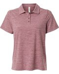 Women's Relay Heathered Stripe Polo
