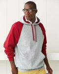 Nublend® Colorblocked Raglan Hooded Sweatshirt