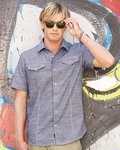 Textured Solid Short Sleeve Shirt