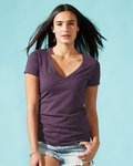 Women’s CVC Deep V-Neck T-Shirt