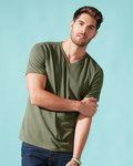 Sueded V-Neck T-Shirt