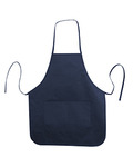 Heather NL2R Long Round Bottom Cotton Twill Apron