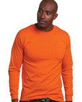 Adult USA Made Long-Sleeve T-Shirt with Pocket