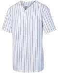 Youth Pinstripe Full Button Baseball Jersey