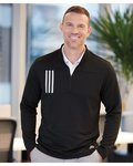 3-Stripes Double Knit Quarter-Zip Pullover