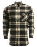 Open Pocket Long Sleeve Flannel Shirt