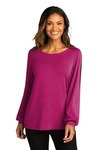 Women's Luxe Knit Jewel Neck Top