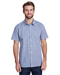 Men's Microcheck Gingham Short-Sleeve Cotton Shirt