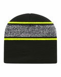 USA-Made Variegated Striped Beanie