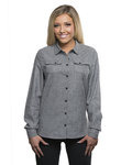 Ladies' Solid Flannel Shirt