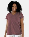 Curvy Collection Women's Fine Jersey V-Neck Tee