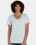 Garment-Dyed Women's V-Neck T-Shirt