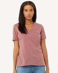 Women's Relaxed Heather CVC V-Neck Tee