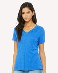 Women's Relaxed Triblend Short Sleeve V-Neck Tee