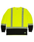 Men's Hi-Vis Class 3 Color Blocked Long-Sleeve T-Shirt