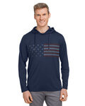 Men's Volition Striped Hooded Pullover