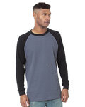 Men's USA Made Heavyweight Waffle Knit Thermal Raglan Shirt