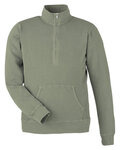 Unisex Pigment Dyed Fleece Quarter-Zip