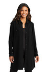 Women's Textured Crepe Long Tunic