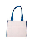 Cotton Gusset Accent Box Tote Bag