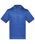 Fleece Short Sleeve Hooded Pullover