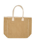 Seville Jute & Canvas Tote Bag