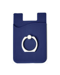 Silicone Card Holder with Metal Ring Phone Stand